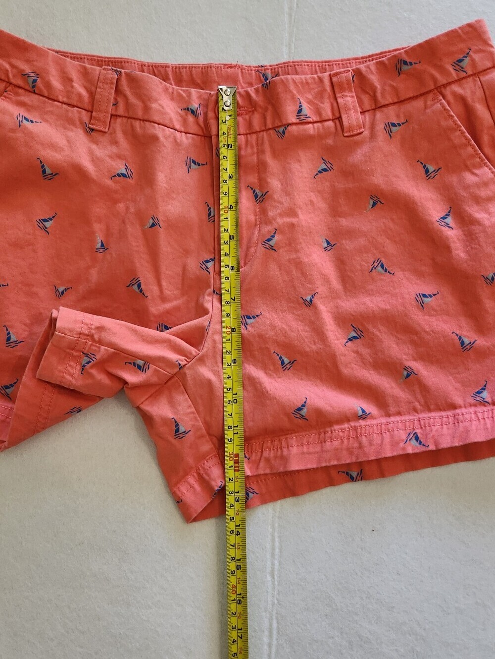 Magellan Outdoors Coral Printed Sail Boat Women’s Shorts Size 12 - Picture 4 of 8